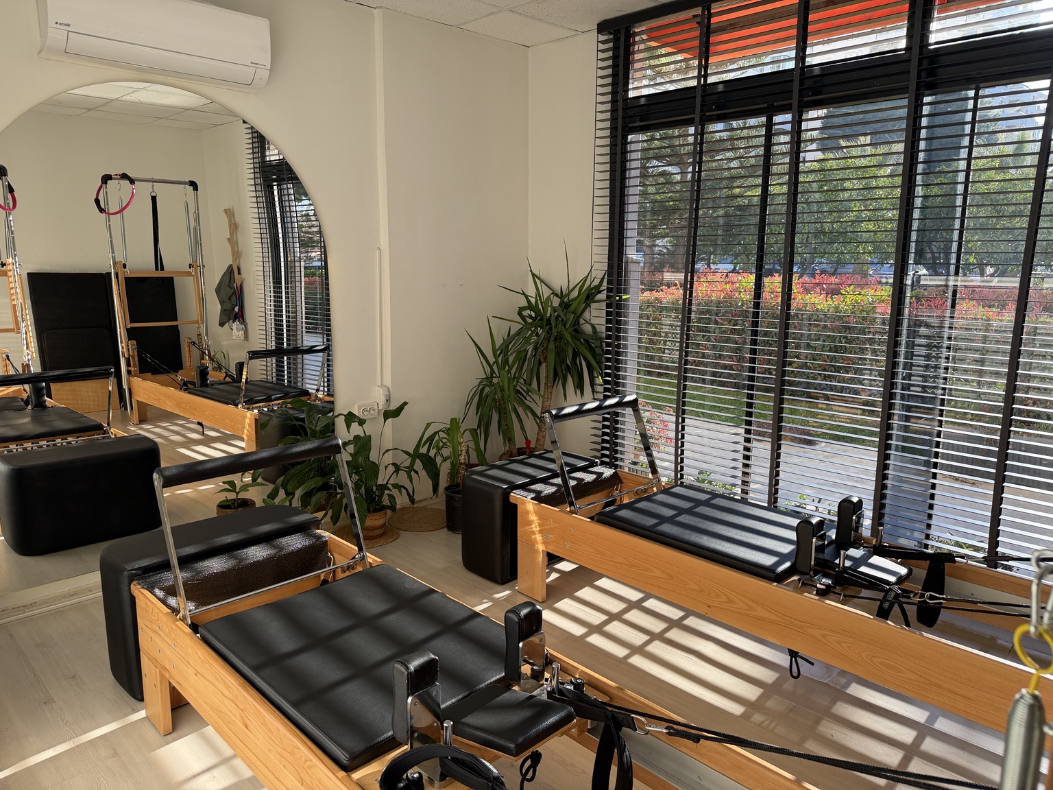 Kliniğin reformer pilates alanı